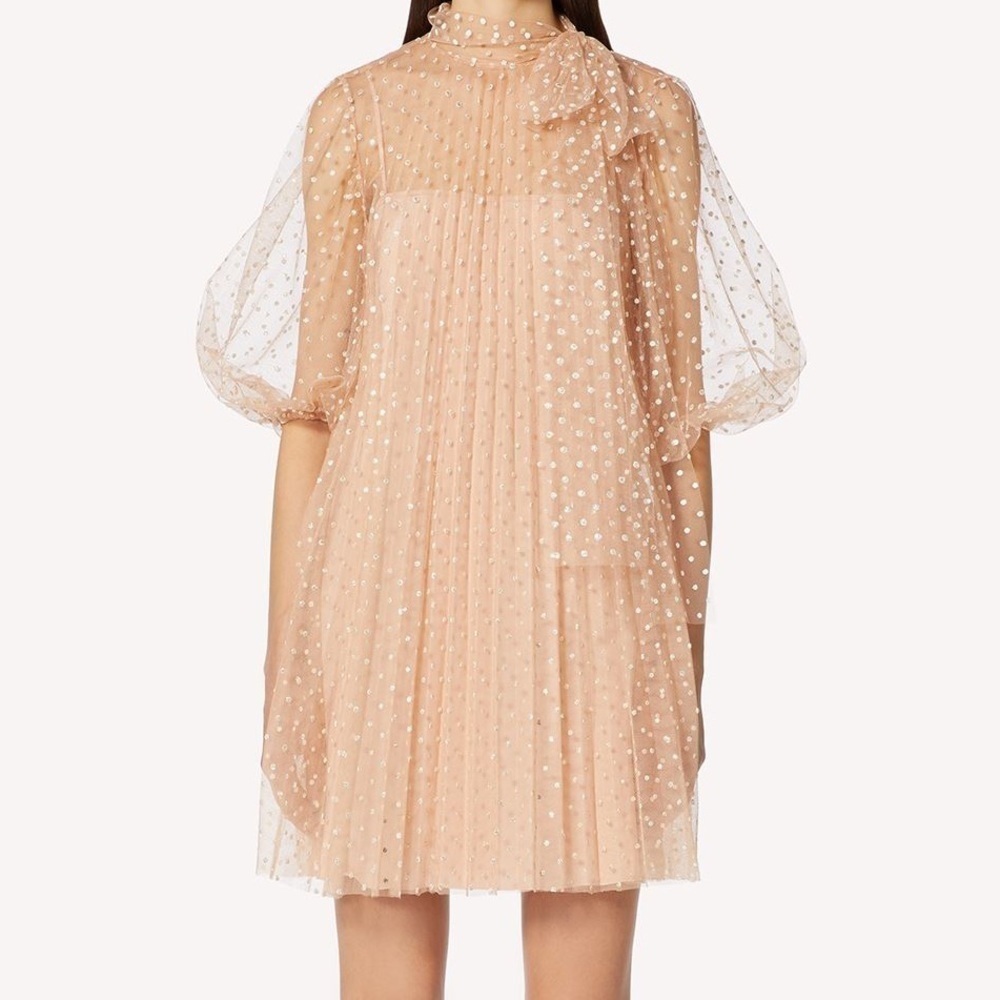 Red Valentino Tulle Dress with Bow